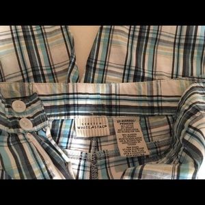 Plaid Bermuda shorts-PLUS